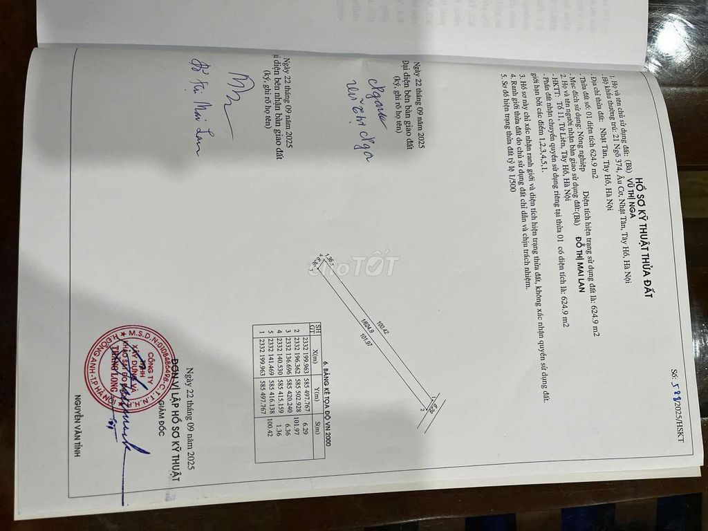 Đất vườn Nhật Tân 625m² giá 3.5 tỷ - Đã quy hoạch đất ở chờ thổ cư!