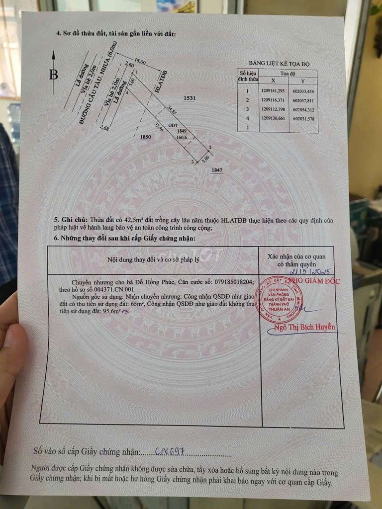 Đất nền mặt tiền Càu Tàu 160m² giá 4.48 tỷ - Vị trí đắc địa khu biệt thự