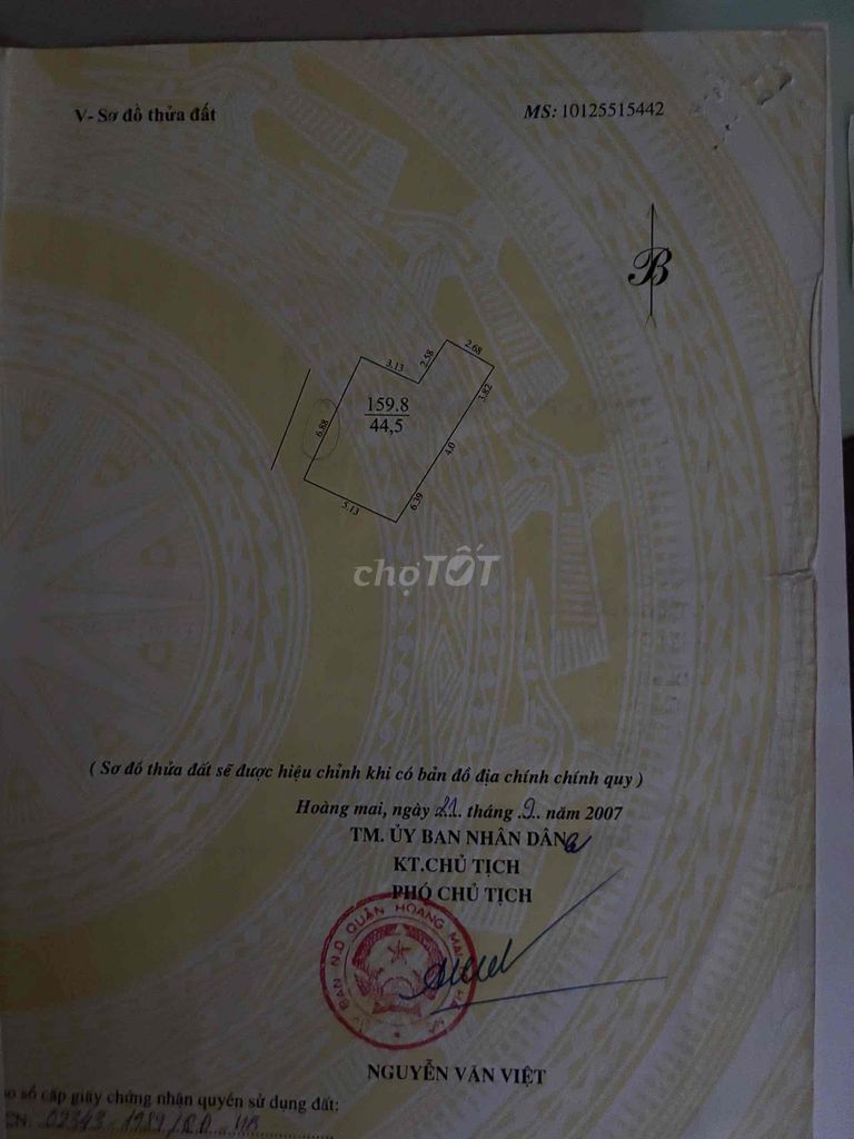 Nhà cấp 4 chính chủ 44.5m² giá 8.5 tỷ - Gần chợ Lĩnh Nam!