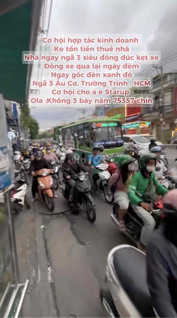 Nhà mặt bằng cho thuê tại ngã 3 Âu Cơ - Trường Chinh, 11.25m² giá 5 triệu - Cơ hội kinh doanh hấp dẫn!