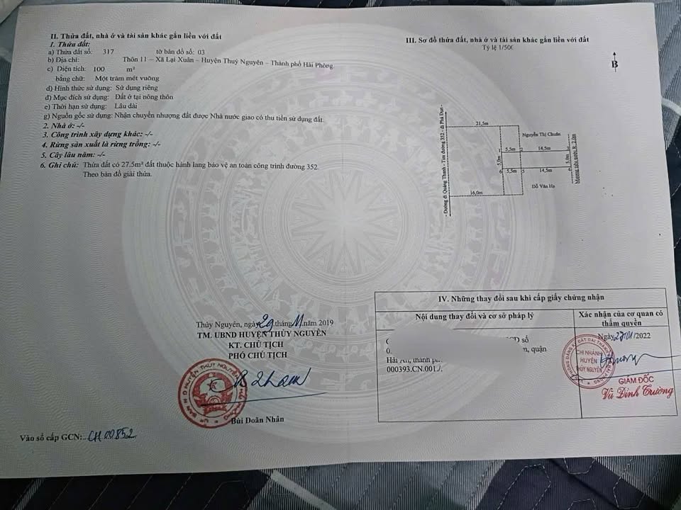 Đất nền Thủy Nguyên 100m² giá 2 tỷ - Đầu tư sinh lời cao!