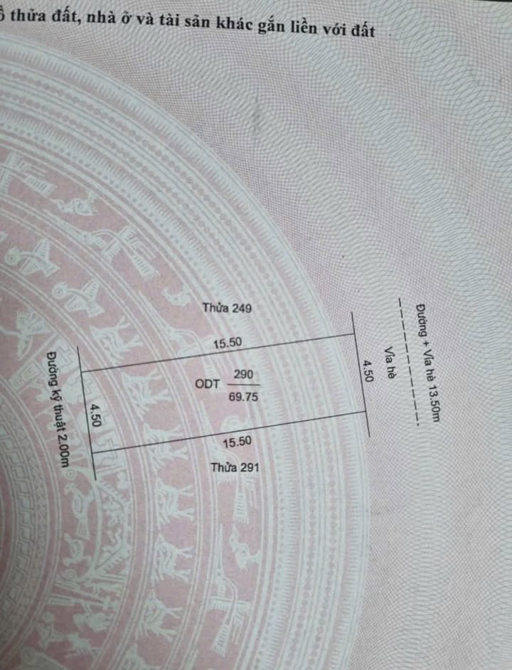 Bán lô đất mặt phố Trần Huy Liệu 69.75m² giá 3 tỷ - Cơ hội đầu tư hấp dẫn!