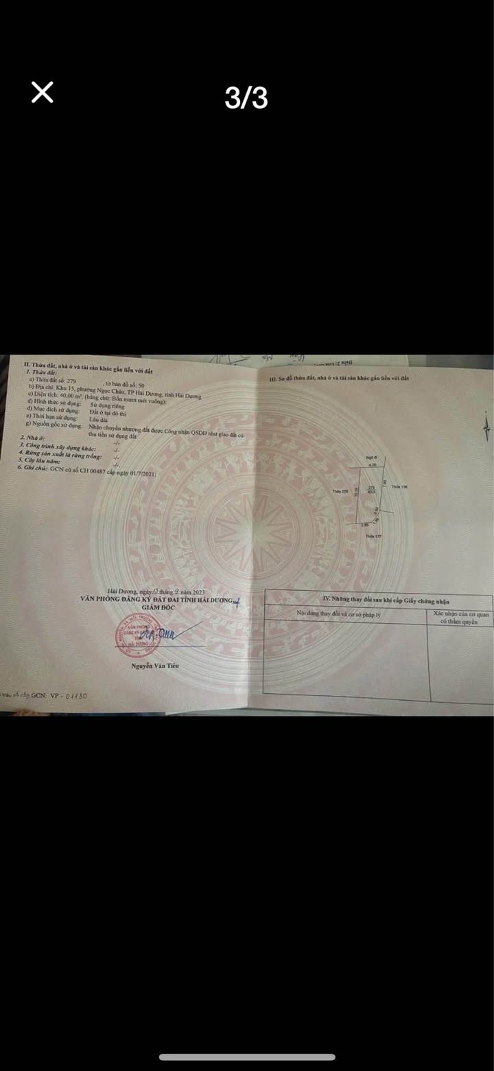 Đất nền Ngọc Châu, Hải Dương 40m² giá 1.15 tỷ - Cơ hội đầu tư tuyệt vời!