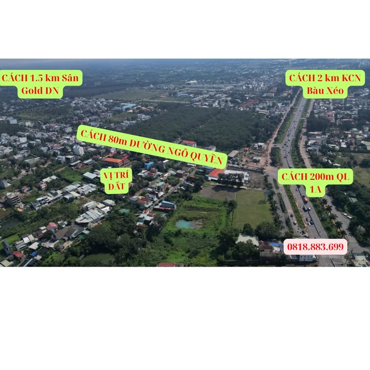 Đất nền Trảng Bom 80m² giá 1.4 tỷ - Vị trí vàng đầu tư!