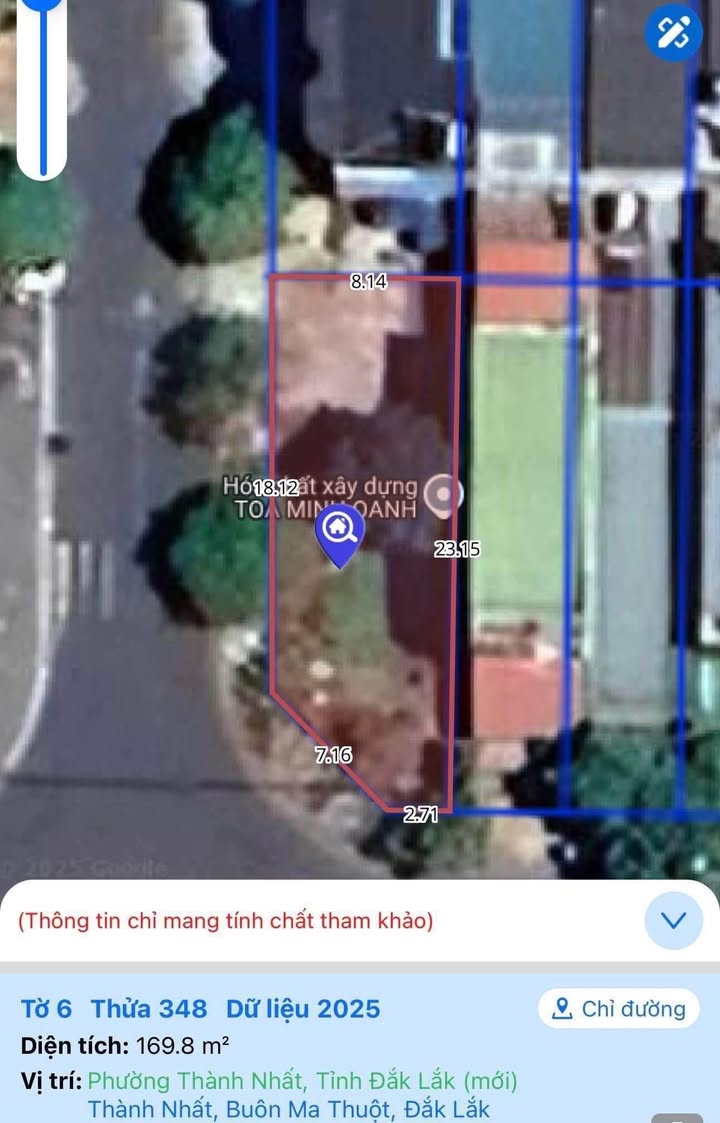 FrontHouse Thủ Khoa Huân Buôn Ma Thuột 188.55m² giá 9.5 tỷ - Kinh doanh sầm uất!