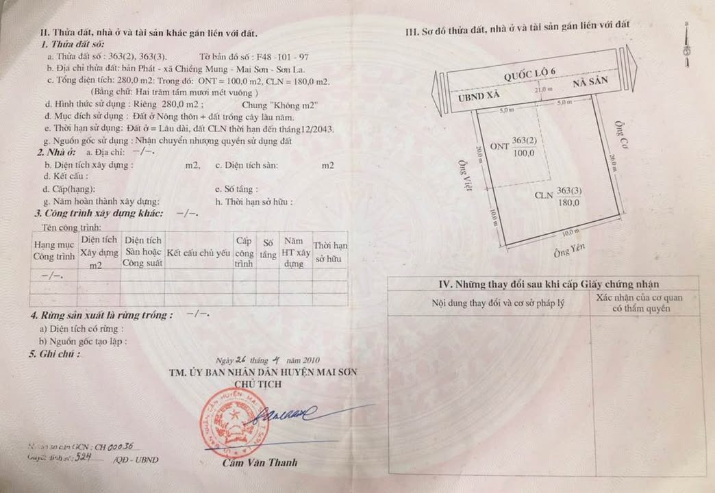Đất nền khu đô thị Chiềng Mung, Quốc lộ 6, 280m² giá 2.6 tỷ - Đầu tư sinh lời ngay!