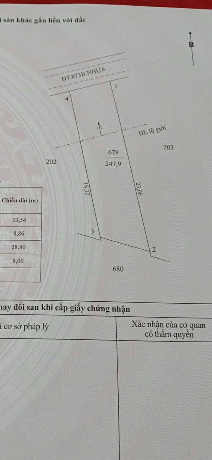 Đất mặt tiền tỉnh lộ 873B xã Tân Tây 248m² giá 1.1 tỷ - Đầu tư sinh lời cao!