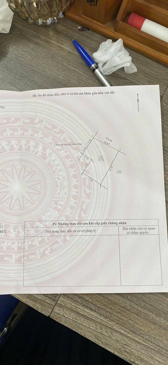 Đất dịch vụ Trạm Trôi, Hoài Đức 117m² giá 1.3 tỷ - Đầu tư sinh lời ngay!