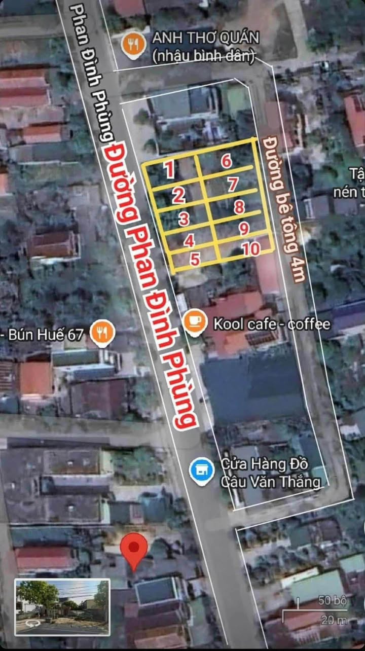 Đất ở đường Phan Đình Phùng, Đồng Hới 91.2m² giá chỉ 700 triệu - Cơ hội đầu tư tuyệt vời!