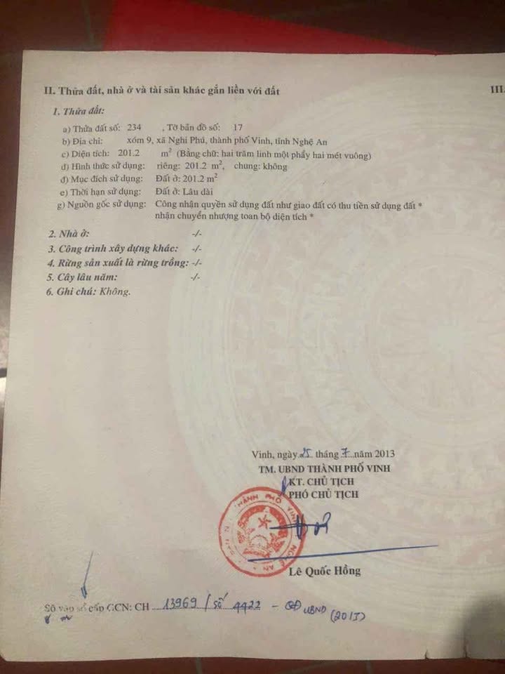 Đất mặt đường Mai Lão Bảng, TP Vinh 200m² giá 9 tỷ - Đầu tư sinh lời ngay!