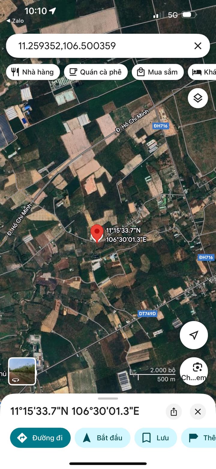 Đất nền Long Tân Dầu Tiếng 260m² chỉ 500 triệu - Cơ hội đầu tư sinh lời!