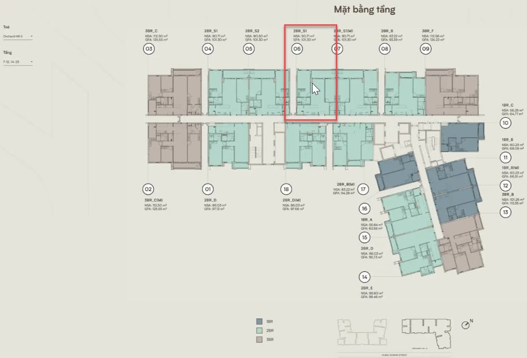 Căn hộ Orchard Hill Thủ Dầu Một 101m² giá 4.85 tỷ - View công viên 75ha