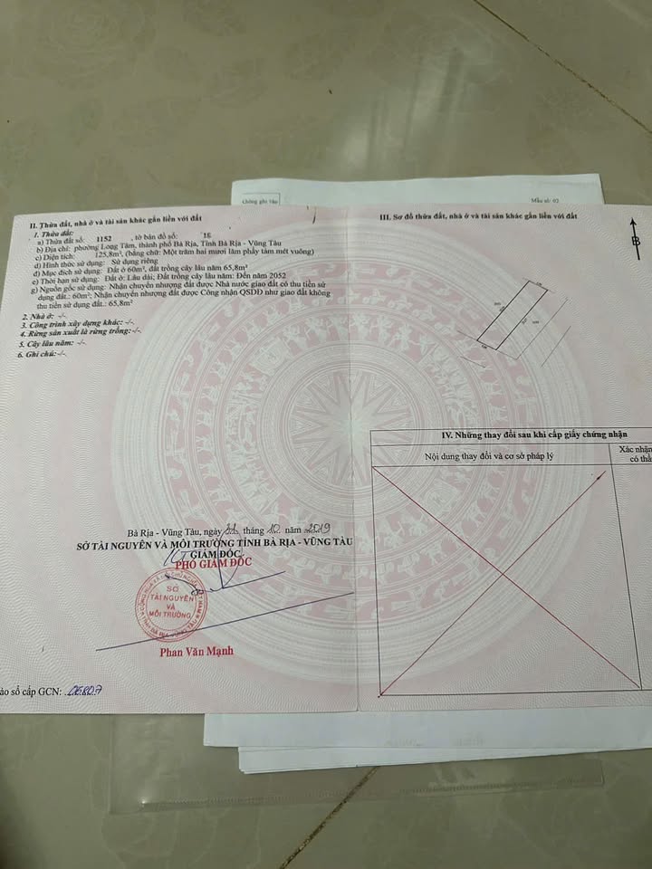 Đất nền Long Tâm, Bà Rịa 127m² giá 2.2 tỷ - Cơ hội đầu tư tuyệt vời!