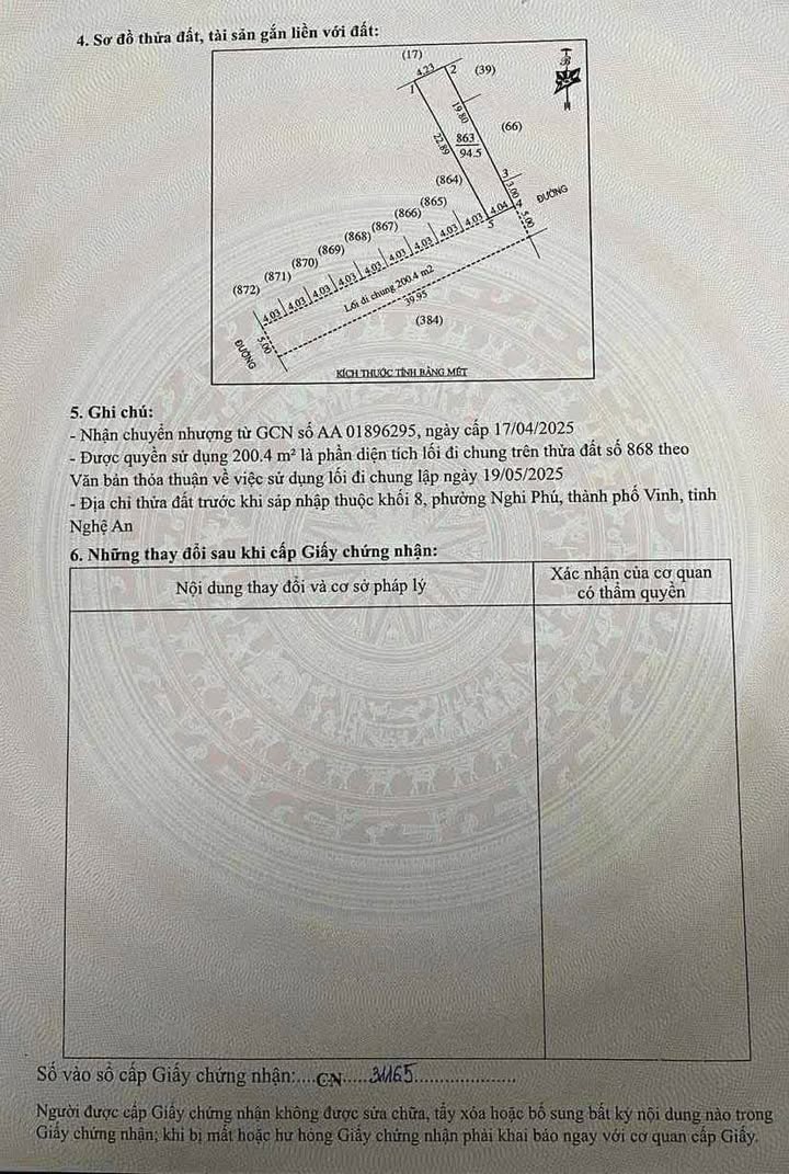 Đất nền Nghi Phú 94,5m² giá 3.45 tỷ - Vị trí trung tâm thành phố Vinh!