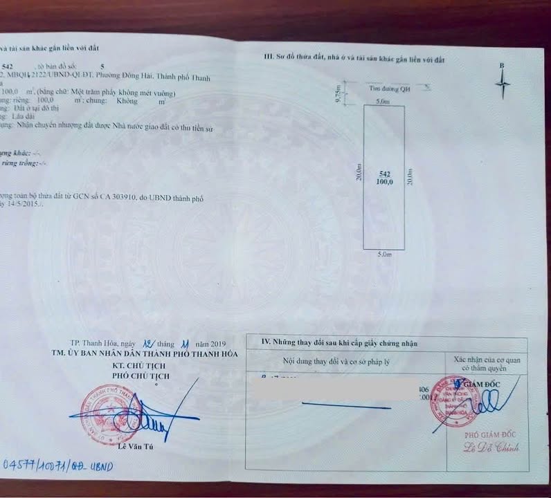 Đất nền 100m² phường Đông Hải, TP. Thanh Hóa - Đầu tư sinh lời cao!