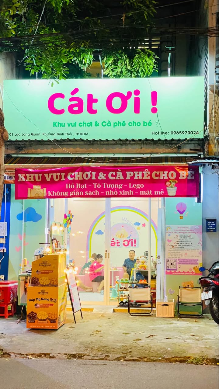 Quán cà phê trẻ em kết hợp khu vui chơi tại 101 Lạc Long Quân - Sang nhượng toàn bộ!