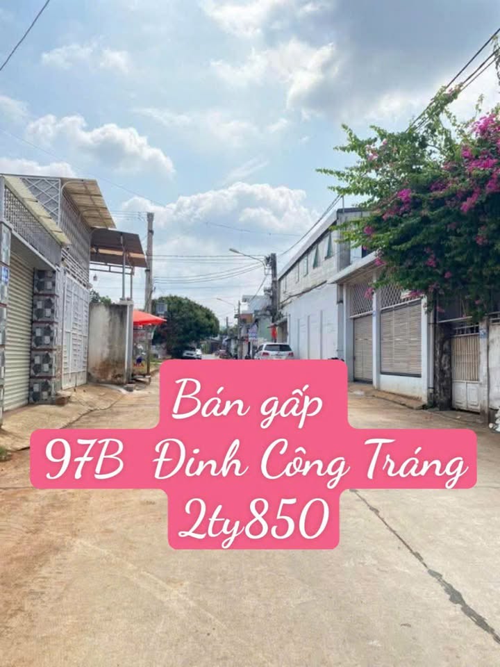 Đất thổ cư 97B Đinh Công Tráng 81.6m² giá 2.85 tỷ - Hỗ trợ giấy phép xây dựng nhà 3 tầng!