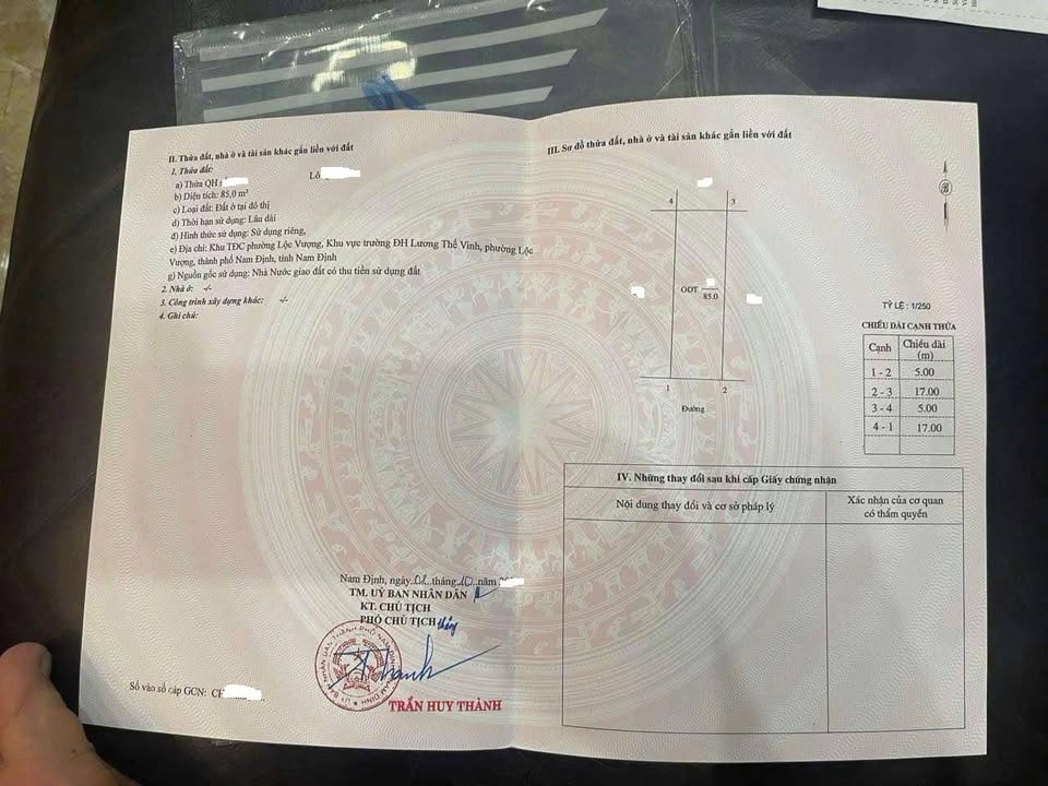 Đất nền Lương Thế Vinh, Lộc Vượng, 85m² giá 3 tỷ - Vị trí đẹp, đầu tư sinh lời!