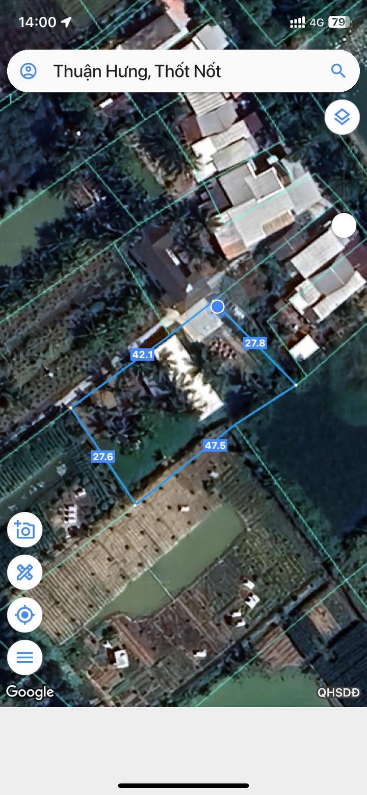 Đất nền Thuận Hưng, Thốt Nốt 1188m² giá 1.6 tỷ - An yên nghỉ dưỡng!