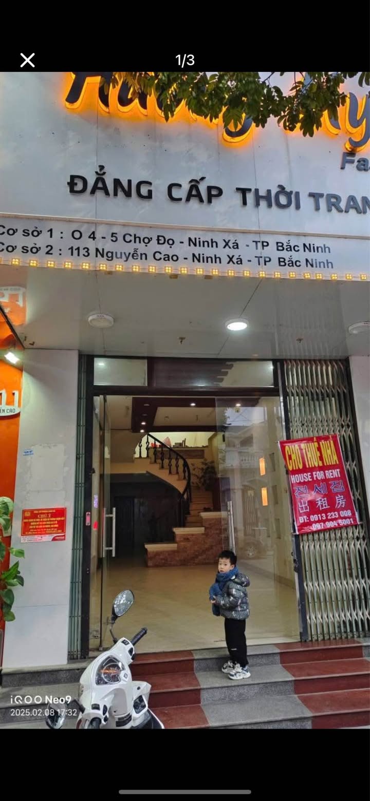 Nhà mặt tiền Nguyễn Cao, Ninh Xá, 78m² giá 30 triệu - Kinh doanh thuận lợi!