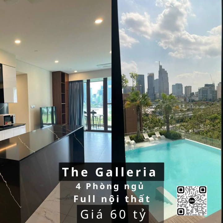 Căn hộ The Galleria Thủ Thiêm 170m² giá 60 tỷ - Full nội thất sang trọng ngay trung tâm!