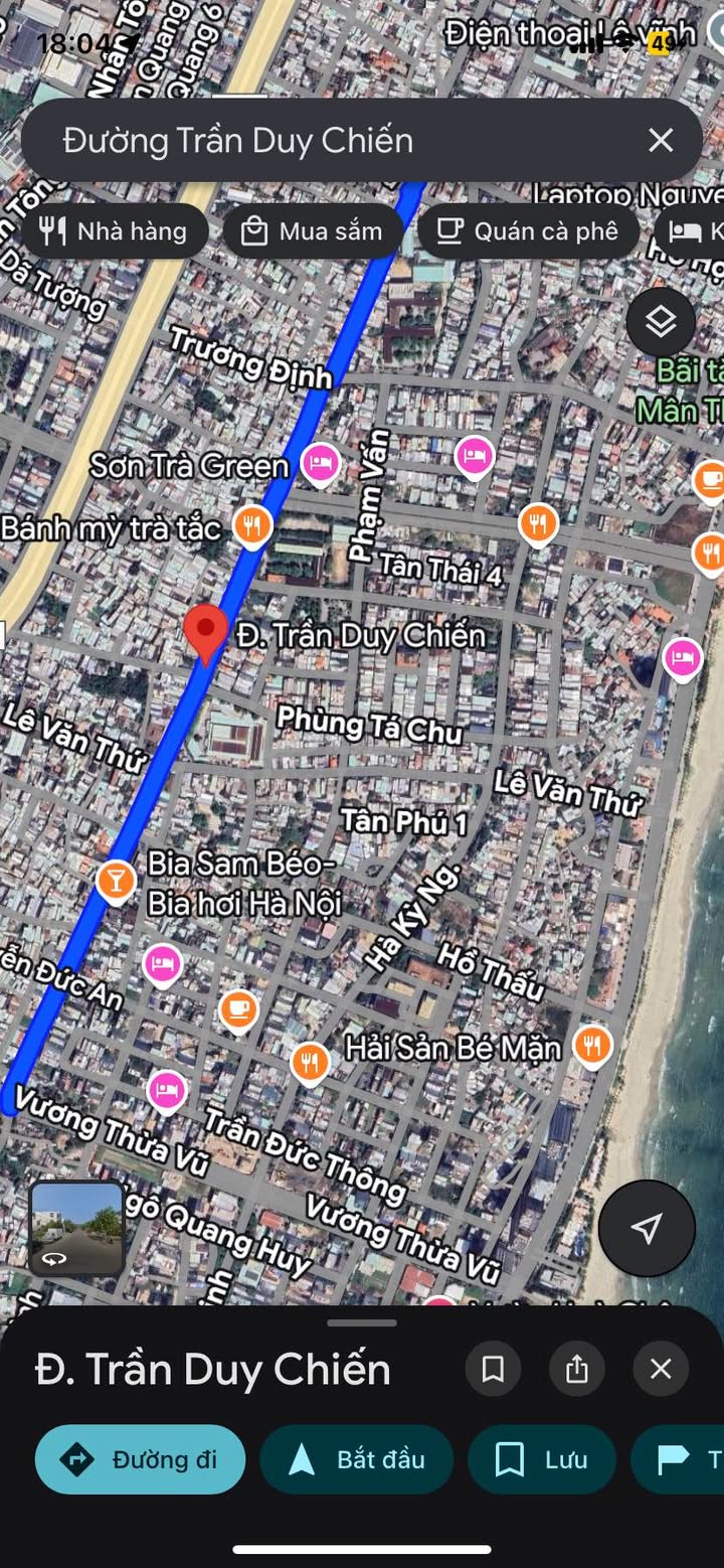 Đất nền Trần Duy Chiến, Sơn Trà, Đà Nẵng 114m² giá 14.3 tỷ - Cơ hội đầu tư lý tưởng!