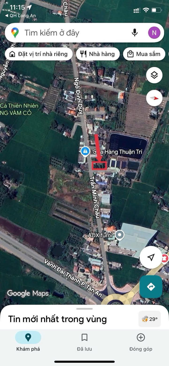 Đất nền đẹp tại Phường 5, TP. Tân An 252,7m² - Pháp lý rõ ràng, giá tốt!