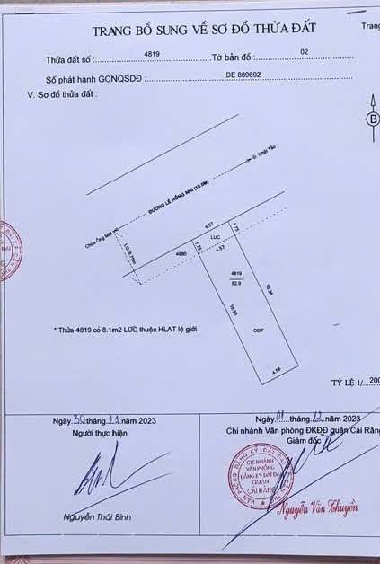 Đất nền mặt tiền Lê Hồng Nhi, Cái Răng, 81m² chỉ 1.9 tỷ - Đầu tư sinh lời ngay!