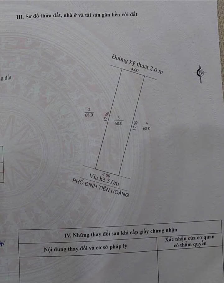 Bán lô đất đẹp Đinh Tiên Hoàng, Khu đô thị Đông Nam Cường, 68m², chỉ 5.78 tỷ!