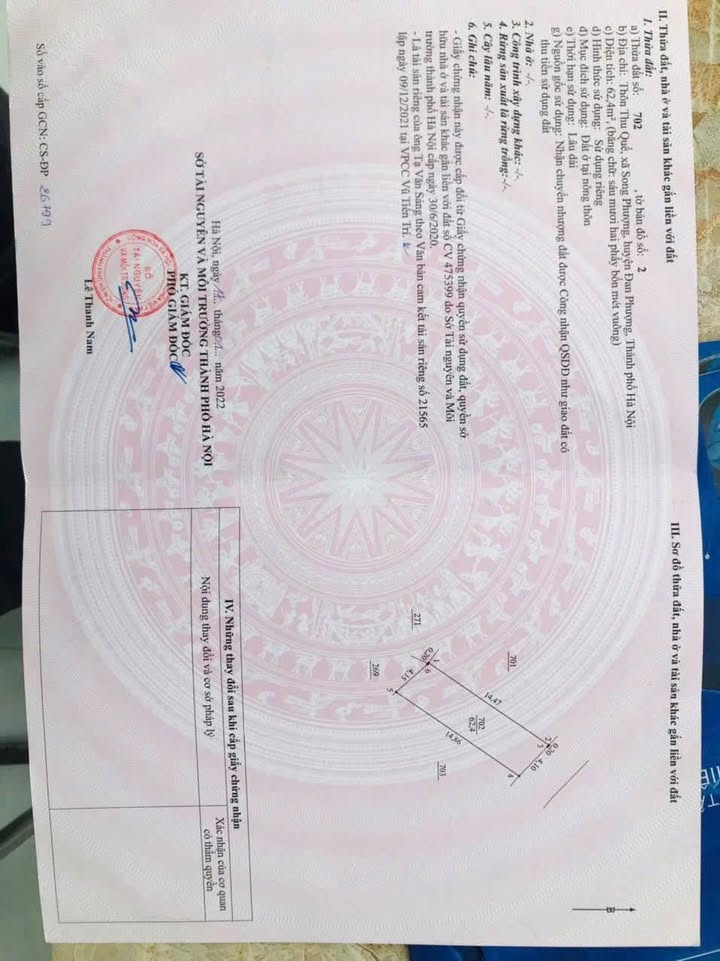 Đất nền Song Phượng Đan Phượng 62m² chỉ từ 8x triệu/m² - Cơ hội đầu tư tuyệt vời!