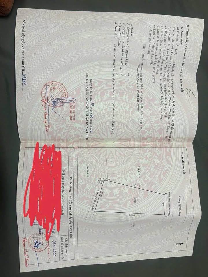 Đất nền Yên Thọ, Đông Triều 211m² - Giá mềm, cơ hội đầu tư vàng!