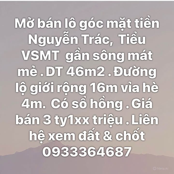 Đất nền mặt tiền Nguyễn Trác, Nhơn Bình 46m² giá 3.1 tỷ - Sổ hồng chính chủ!