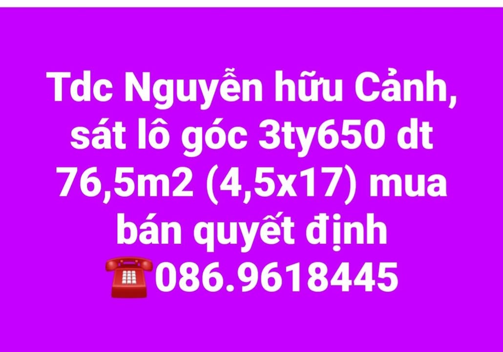 Đất nền Vũng Tàu 76.5m² giá 3.65 tỷ - Sổ đỏ chính chủ, mua bán nhanh!