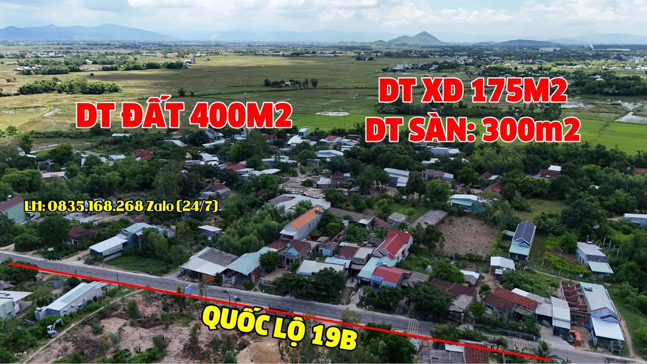 Nhà mặt tiền Quốc lộ 19B, xã Ngô Mây, 400m², giá 3 tỷ - Cơ hội đầu tư tuyệt vời!