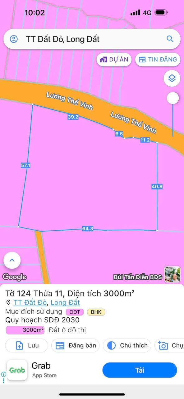 Đất nền Đất Đỏ Long Đất 3000m² giá 11 tỷ - Đầu tư sinh lời lý tưởng!