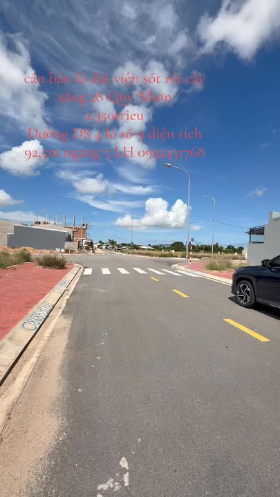 Đất nền đường DS 4, Quy Nhơn 92,5m² giá 2.35 tỷ - Đầu tư sinh lời ngay!