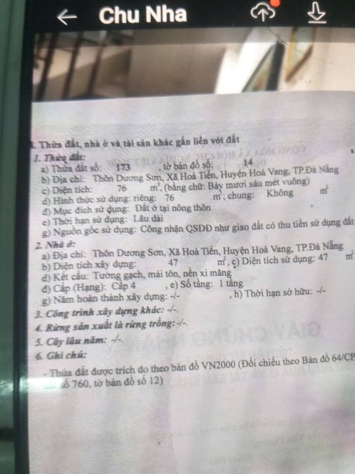 Nhà cấp 4 mặt tiền ĐT 605 Cẩm Lệ 76m² giá 4 tỷ - Vị trí kinh doanh sầm uất!