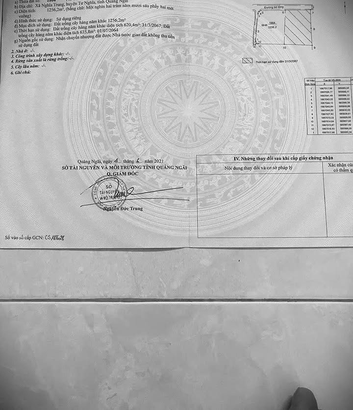 Đất vườn Nghĩa Trung, Tư Nghĩa 1256m² giá 400 triệu - Cơ hội đầu tư tuyệt vời!