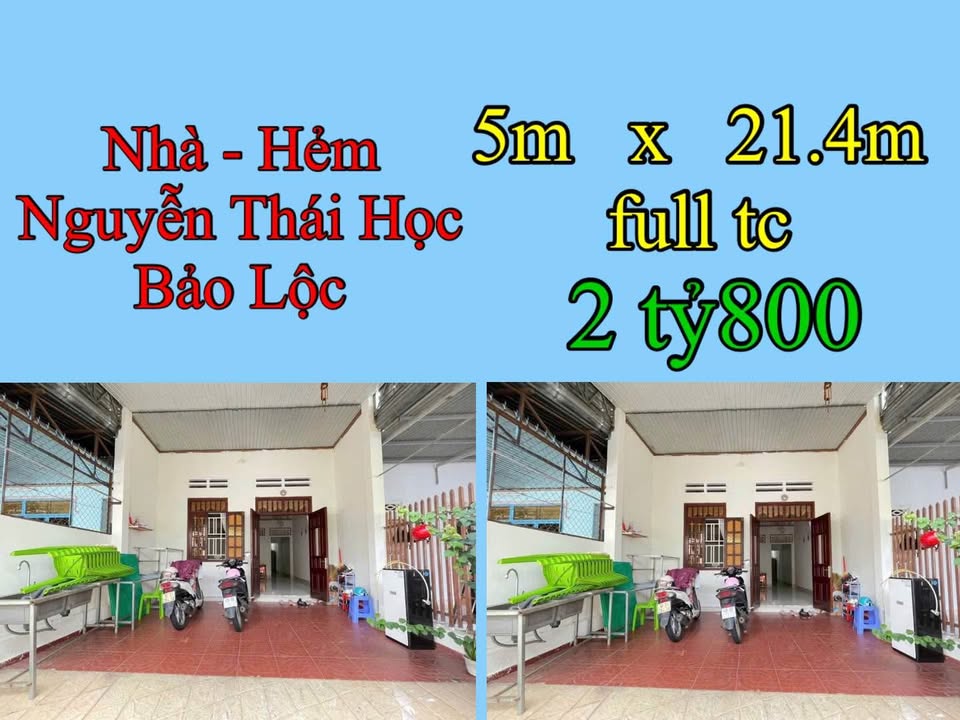 Nhà gần chợ khu 6, Hẻm Nguyễn Thái Học, 107m² giá 2.8 tỷ - Sẵn sàng ở ngay!