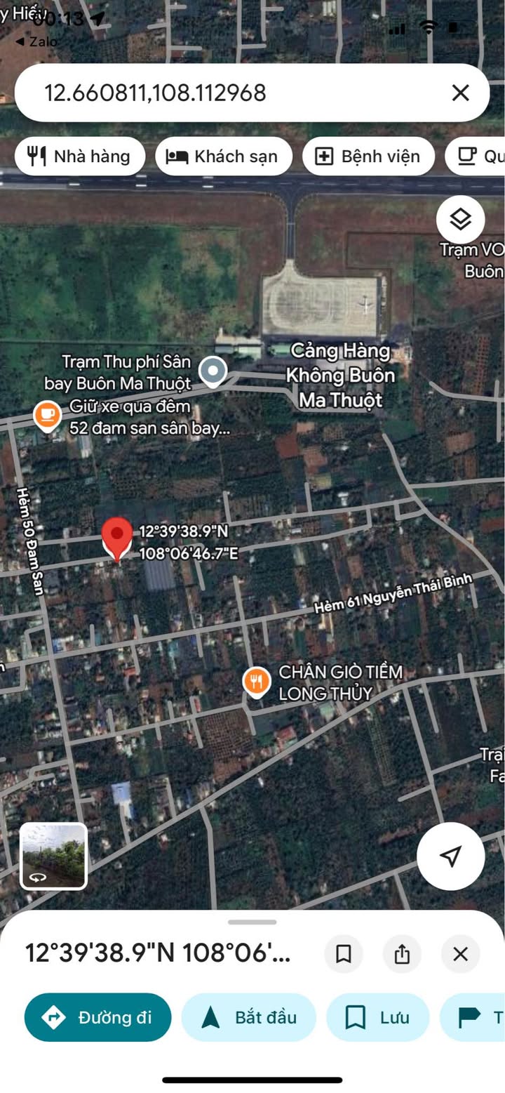 Đất thổ cư 115m² gần sân bay Buôn Ma Thuột - Giá chỉ 1.35 tỷ, chính chủ!