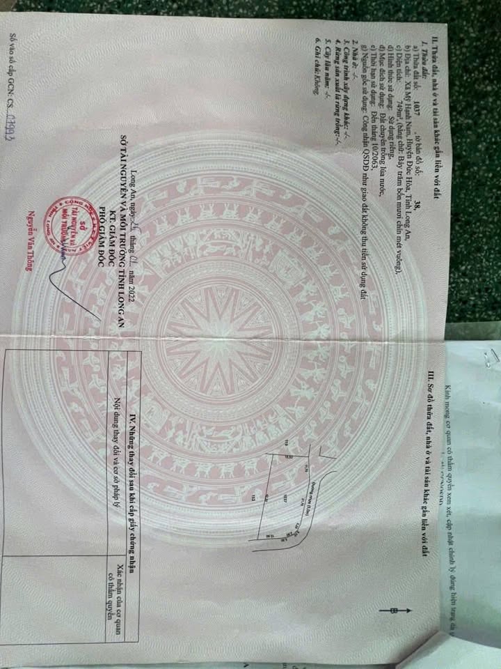 Đất nền đường Hoa Vàng, xã Mỹ Hạnh Nam, 750m² giá 2.85 tỷ - Cơ hội đầu tư sinh lời!