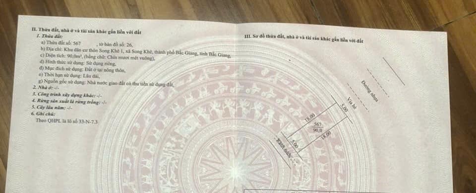 Đất nền Song Khê Bắc Giang 90m² - Vị trí đẹp, giá thỏa thuận!