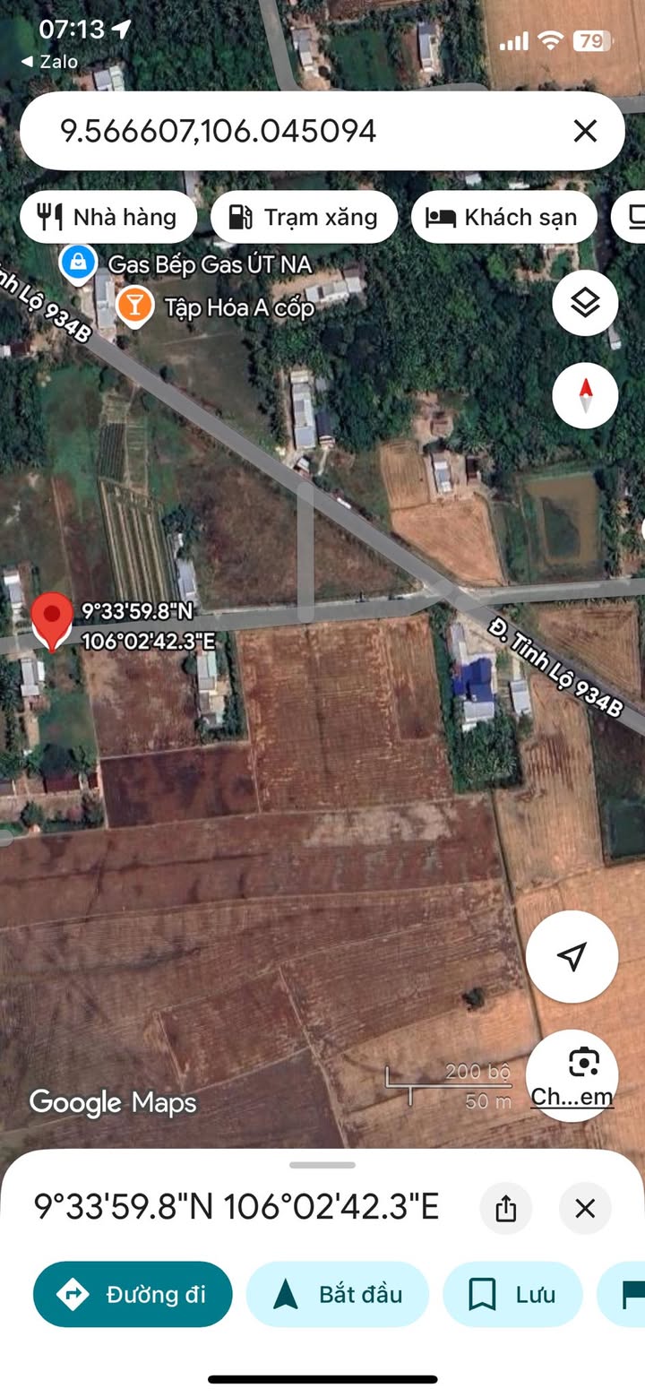 Đất nền ấp Prec Đôn, xã Tài Văn, huyện Trần Đề 1696m² giá 1.1 tỷ - Sổ hồng chính chủ