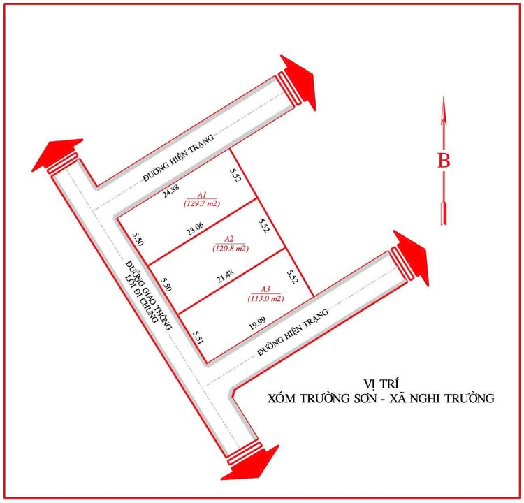 Đất nền xã Đông Lộc, Nghi Lộc, 129m² giá 800 triệu - Cơ hội tuyệt vời cho đầu tư!