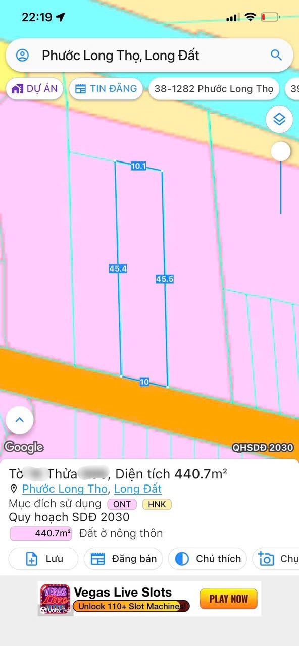 Đất nền Phước Long Thọ 440m² giá 1 tỷ - Đầu tư sinh lời ngay!