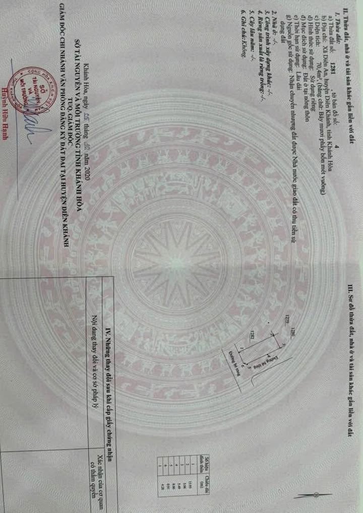 Đất thổ cư Nha Trang 70,4m² giá 1,29 tỷ - Lô góc hai mặt tiền thoáng đãng!