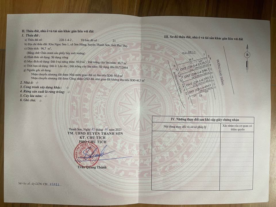 Đất nền Khu Ngọc Sơn 1, Sơn Hùng, Thanh Sơn, Phú Thọ 100m² giá 600 triệu - Cơ hội đầu tư lý tưởng!