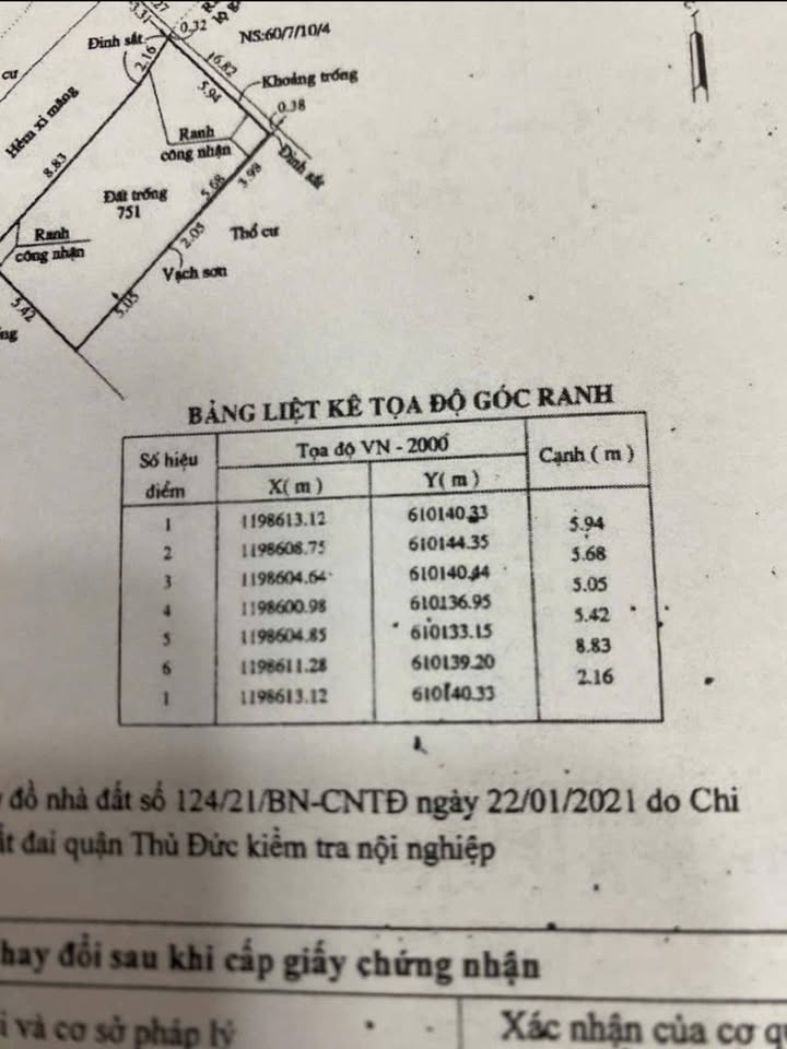 Đất nền đường số 4, phường Trường Thọ, Thủ Đức 59.5m² - Sổ hồng chính chủ, giá tốt!