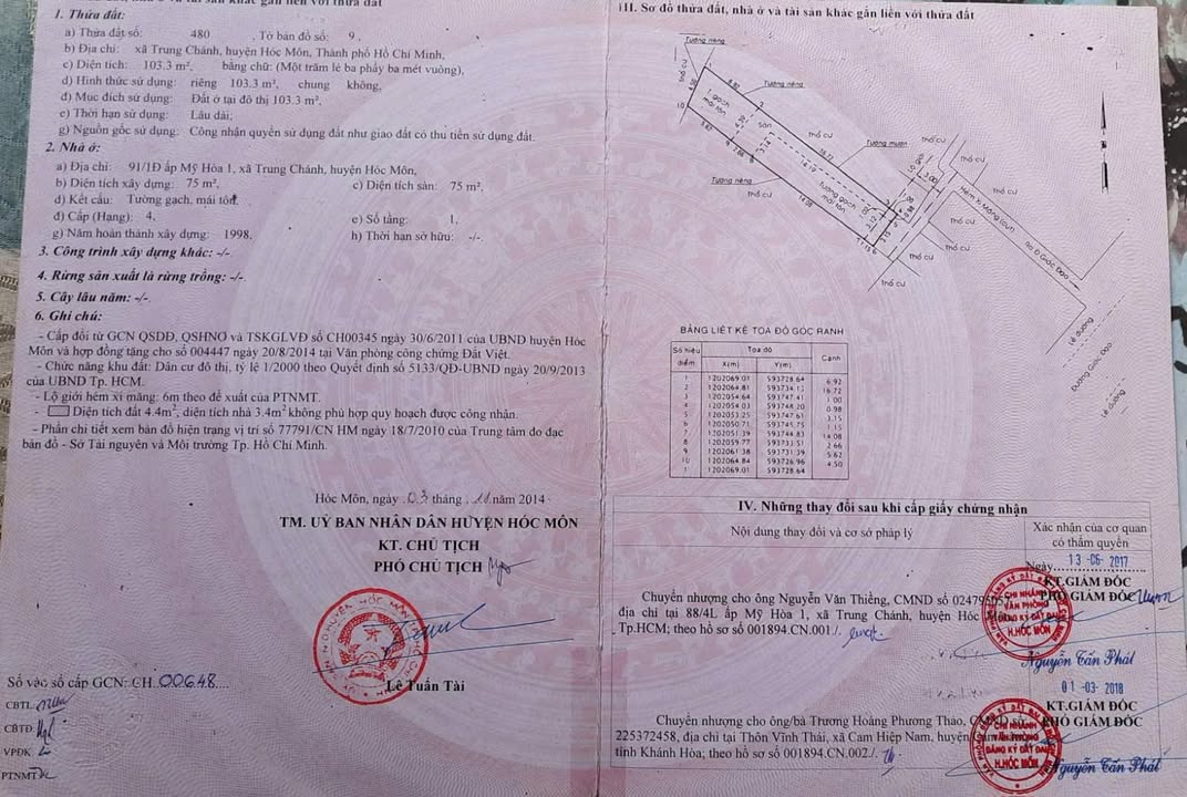 Nhà cấp 4 hẻm ngắn Trung Mỹ Tân Xuân 105m² giá 3.85 tỷ - Vị trí thuận lợi gần nhà thờ!