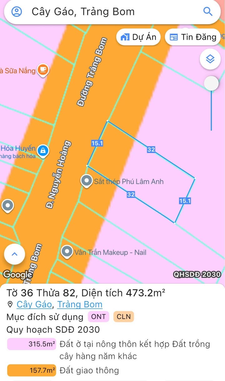 Đất mặt tiền đường Nguyễn Hoàng Thống Nhất 473m² - Đầu tư sinh lời tuyệt vời!